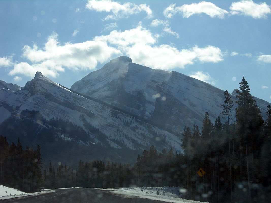 05 Mount Sparrowhawk From Highway 742 Smith-Dorrien Spray Trail In Kananaskis In Winter